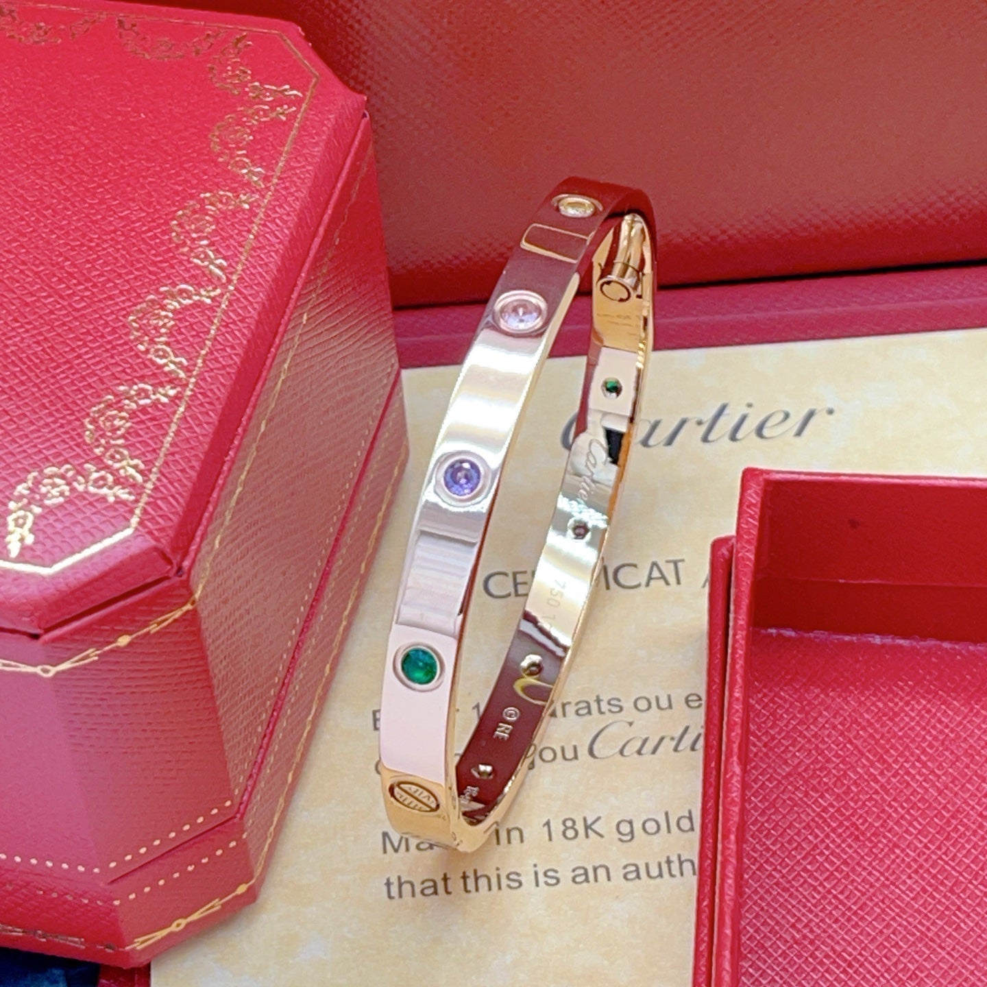 [Polaidi Jewelry]2026 RAINBOW LOVE BRACELET 6.1MM  10 DIAMONDS