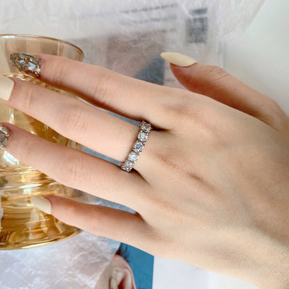 [Polaidi Jewelry]Eternity Round Cut Tennis Ring