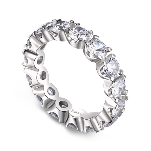 [Polaidi Jewelry]Eternity Round Cut Tennis Ring