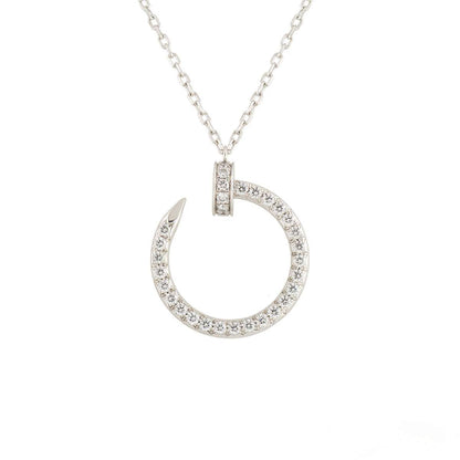 [Polaidi Jewelry]JUSTE NECKLACE SILVER DIAMONDS