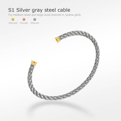 [：Polaidi Jewelry]フォースシリーズ ブレスレットケーブル 50種類 (DIY選択)