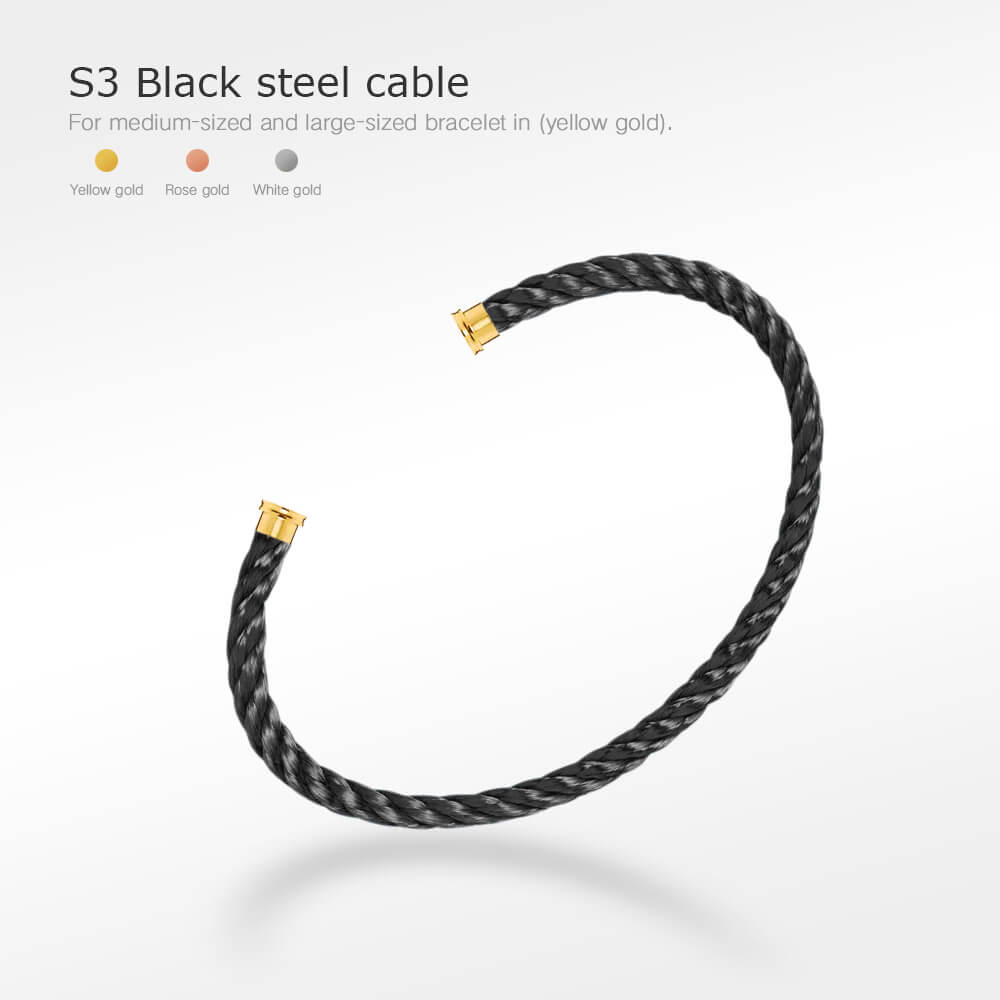 [：Polaidi Jewelry]フォースシリーズ ブレスレットケーブル 50種類 (DIY選択)