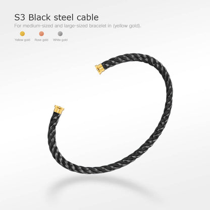 [Polaidi Jewelry]FORCE SERIES BRACELET CABLES 50 CHOICES (DIY SELECTION)