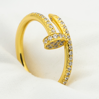 [Polaidi Jewelry ]JUSTE RING 1.8MM GOLD DIAMONDS