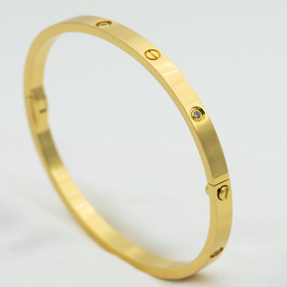[：Polaidi Jewelry]LOVEブレスレット 3.65mm 6ダイヤモンド