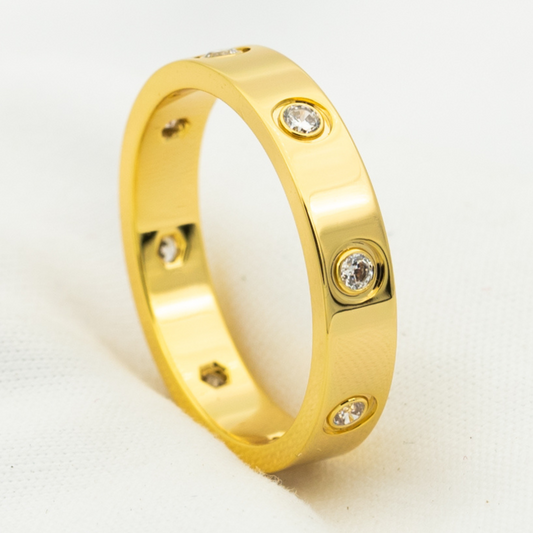 [Polaidi Jewelry]LOVE RING 3.6MM 8 DIAMONDS