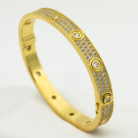 [Polaidi Jewelry ]LOVE BRACELET 6.1MM DIAMOND-PAVED 10 BIG DIAMONDS