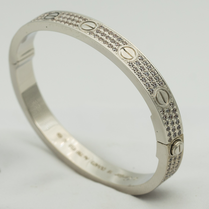 [Polaidi Jewelry]LOVE BRACELET 6.1MM DIAMOND-PAVED