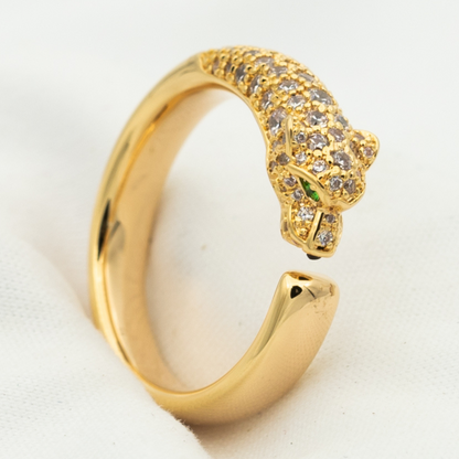 [：Polaidi Jewelry]パンテール リング ダイヤモンド 7.3MM