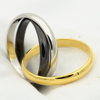 [Polaidi Jewelry ]TRINITY RING BLACK GOLD SILVER