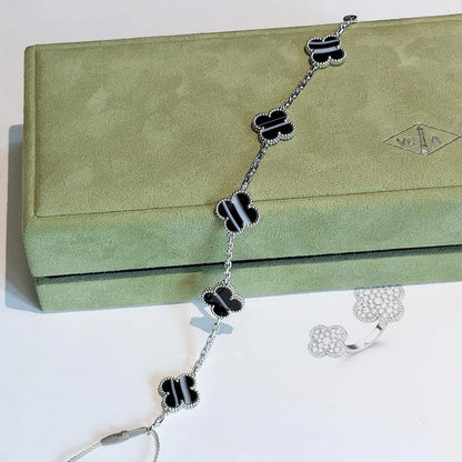 [Polaidi Jewelry] クローバー5モチーフ パルサーストーンブレスレットコレクション