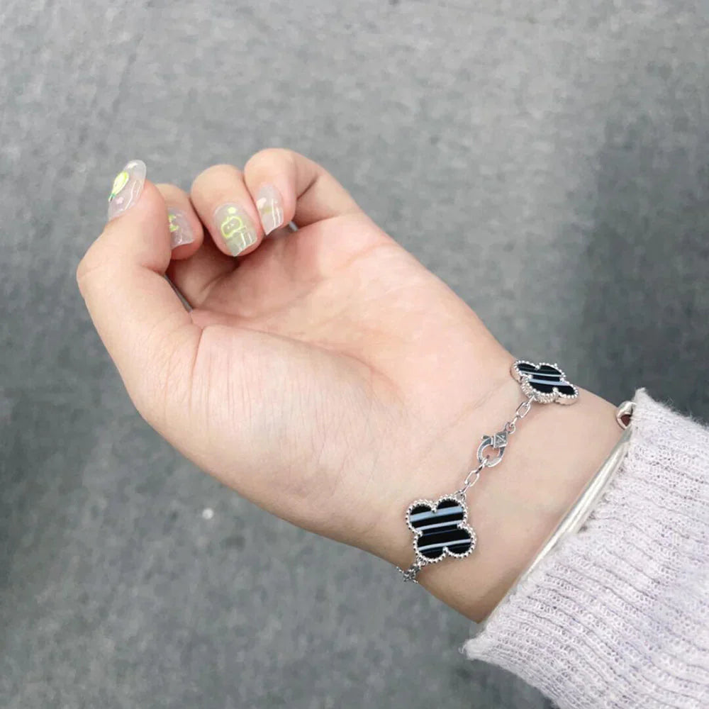 [Polaidi Jewelry] クローバー5モチーフ パルサーストーンブレスレットコレクション
