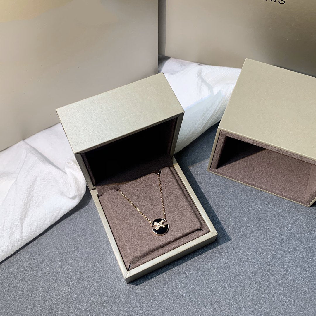 [Polaidi Jewelry]JEUX DE PINK GOLD DIAMOND NECKLACE
