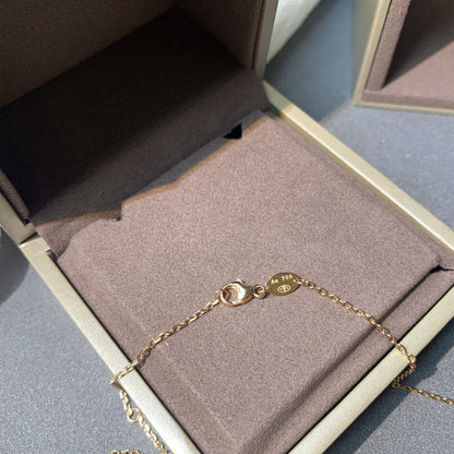 [Polaidi Jewelry]JEUX DE PINK GOLD DIAMOND NECKLACE