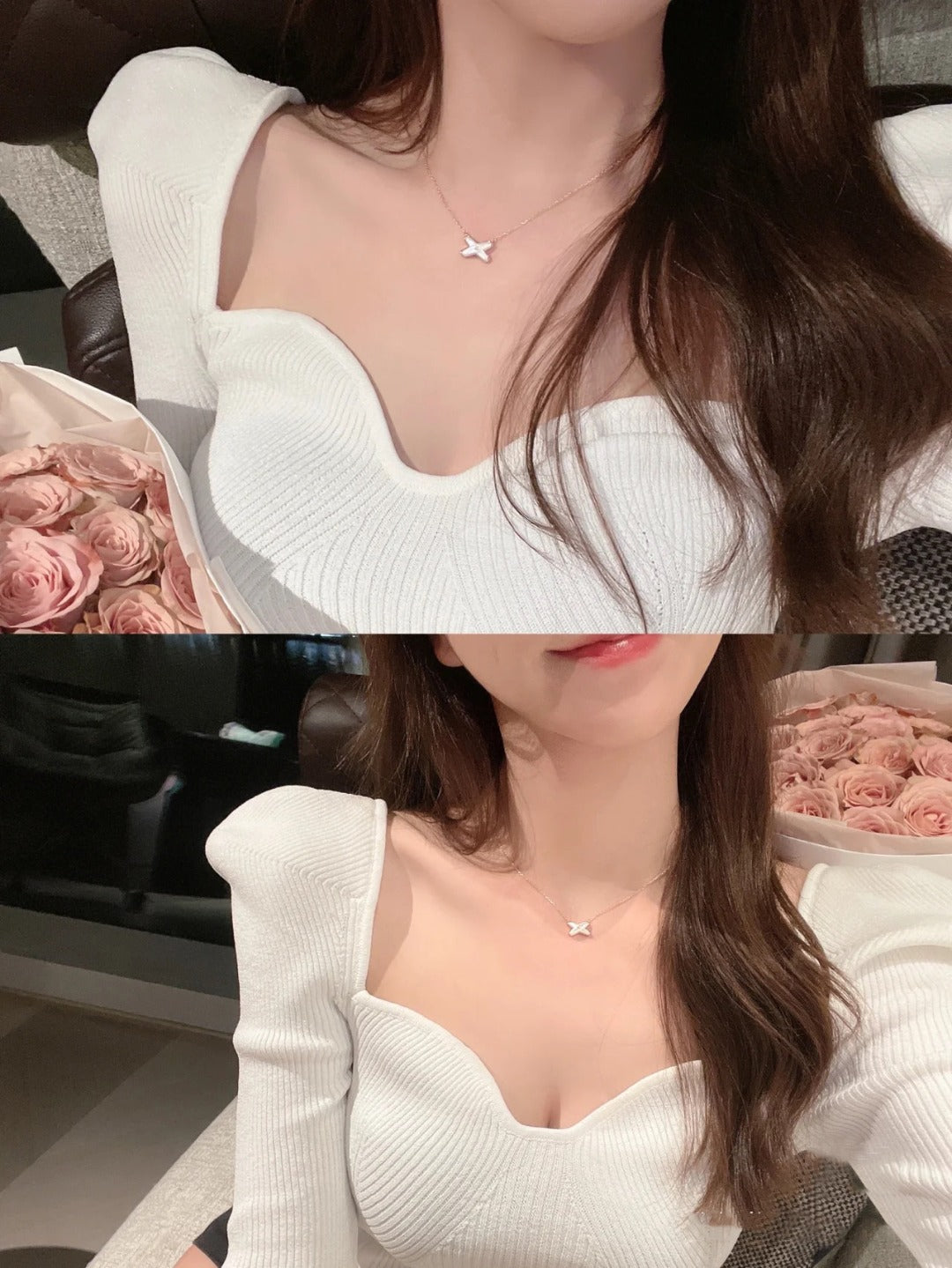 [：Polaidi Jewelry]JEUX DE NECKLACE 1 DIAMOND