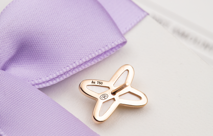 [：Polaidi Jewelry]JEUX DE WHITE MOP ROSE GOLD DIAMOND EARRINGS