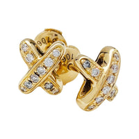 [Polaidi Jewelry ]JEUX DE GOLD DIAMOND EARRINGS