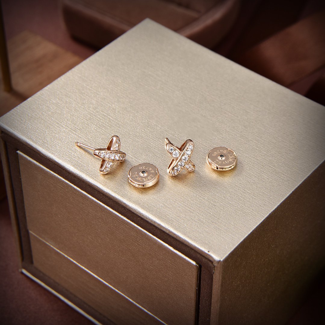 [Polaidi Jewelry]JEUX DE GOLD DIAMOND EARRINGS