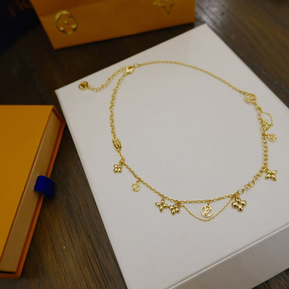 [Polaidi Jewelry]BLOOMING SUPPLE NECKLACE BRASS
