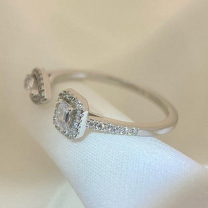 [Polaidi Jewelry]MY TWIN TOI & MOI SILVER DIAMOND RING