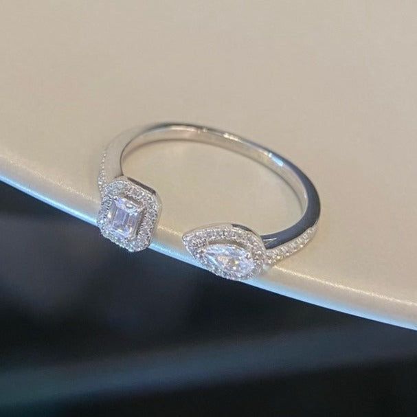 [Polaidi Jewelry]MY TWIN TOI & MOI SILVER DIAMOND RING