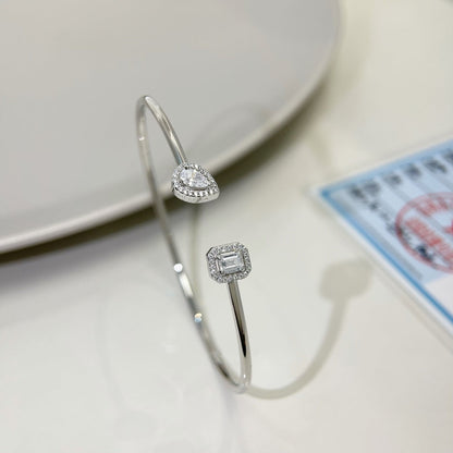 [Polaidi Jewelry]JONC FLEX MY TWIN TOI & MOI SILVER DIAMOND BRACELET
