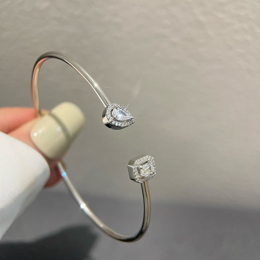 [Polaidi Jewelry]JONC FLEX MY TWIN TOI & MOI SILVER DIAMOND BRACELET