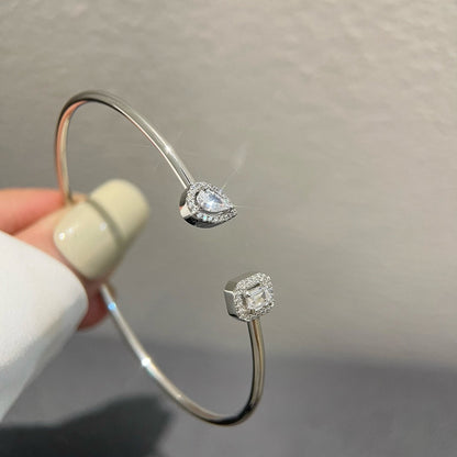 [Polaidi Jewelry]JONC FLEX MY TWIN TOI & MOI SILVER DIAMOND BRACELET
