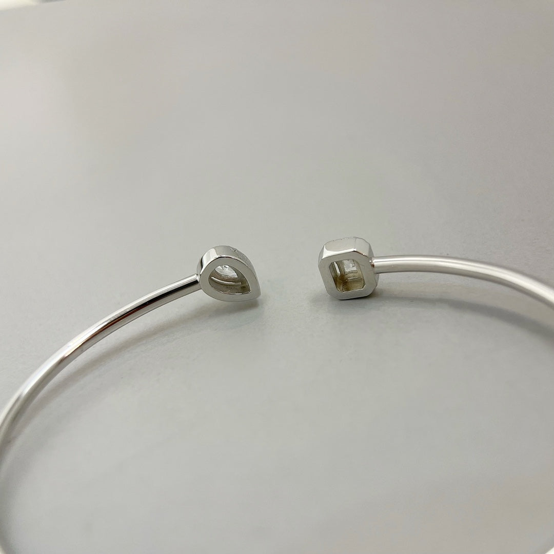 [Polaidi Jewelry]JONC FLEX MY TWIN TOI & MOI SILVER DIAMOND BRACELET