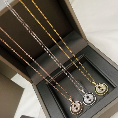 [Polaidi Jewelry]LUCKY MOVER PM PAVED NECKLACE