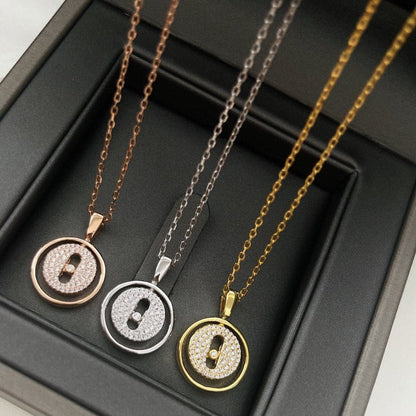 [Polaidi Jewelry]LUCKY MOVER PM PAVED NECKLACE