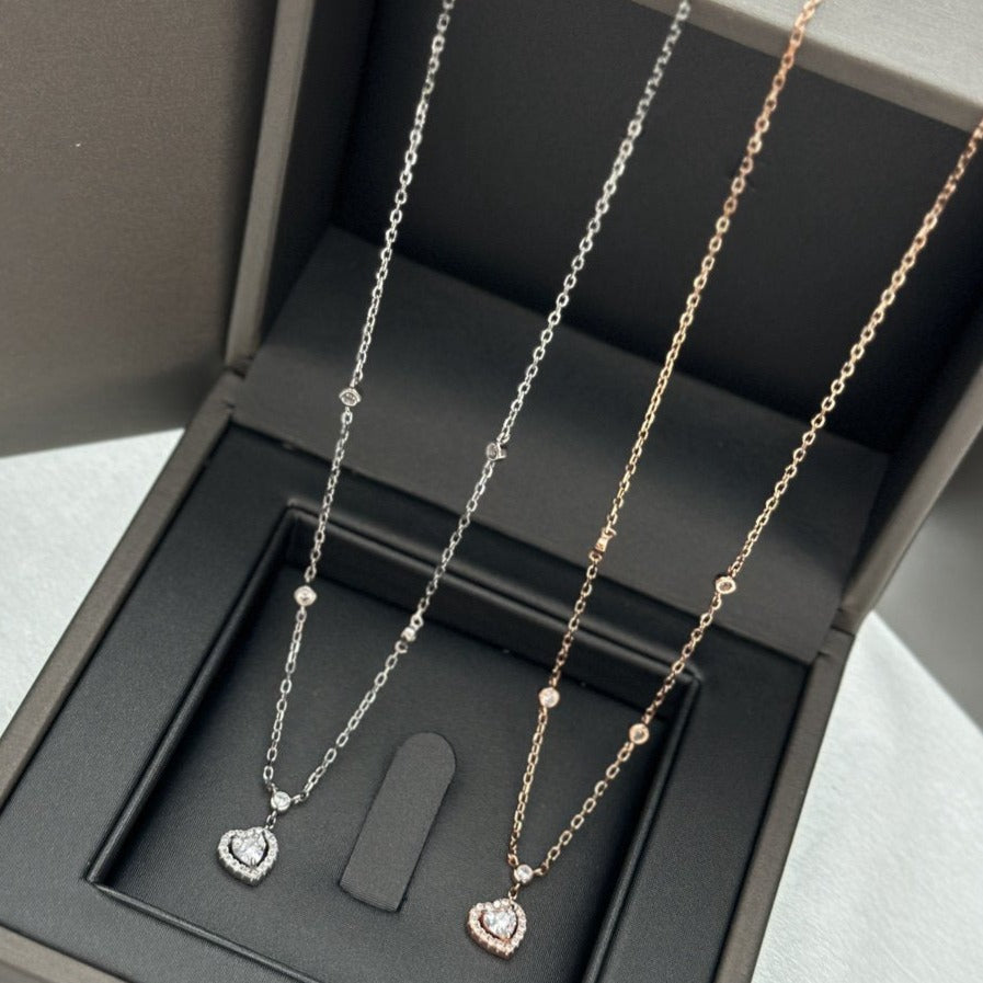 [Polaidi Jewelry]JOY HEART DIAMOND NECKLACE