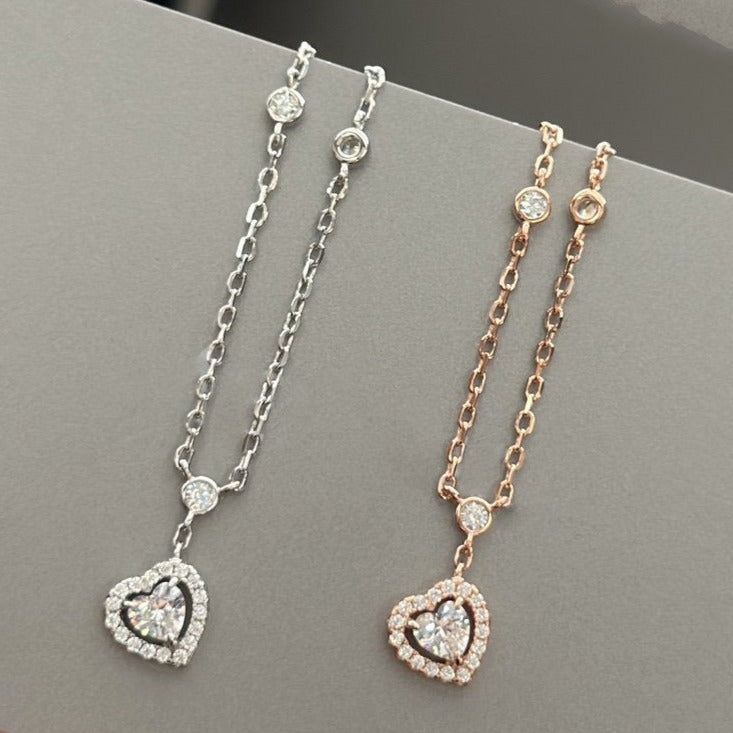 [Polaidi Jewelry]JOY HEART DIAMOND NECKLACE