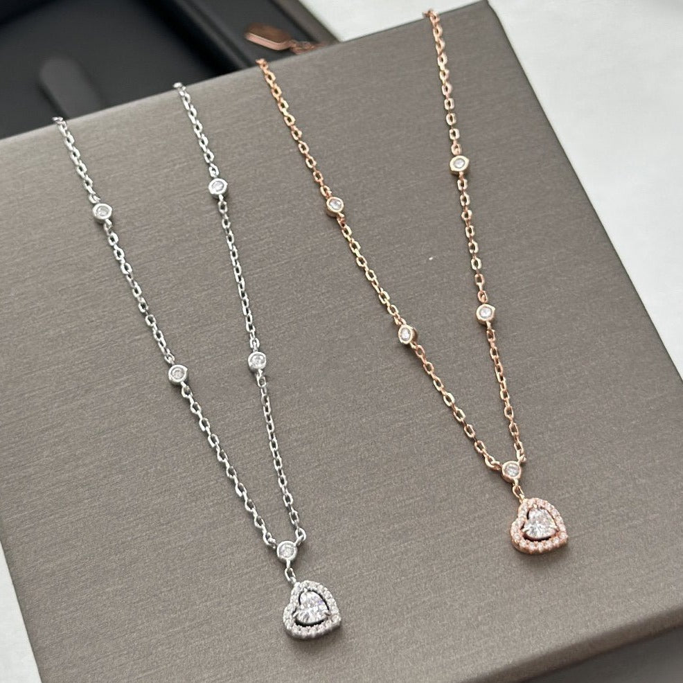[Polaidi Jewelry]JOY HEART DIAMOND NECKLACE