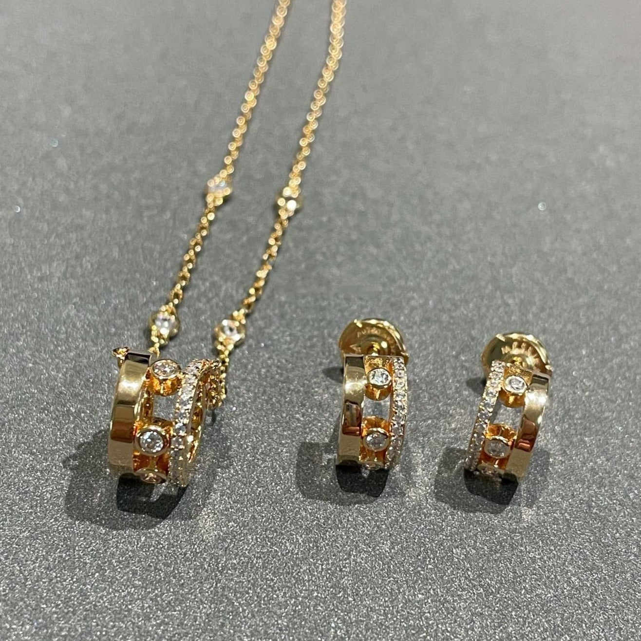 [Polaidi Jewelry]CHAIN MOVE ROMANE PEDAND NECKLACE