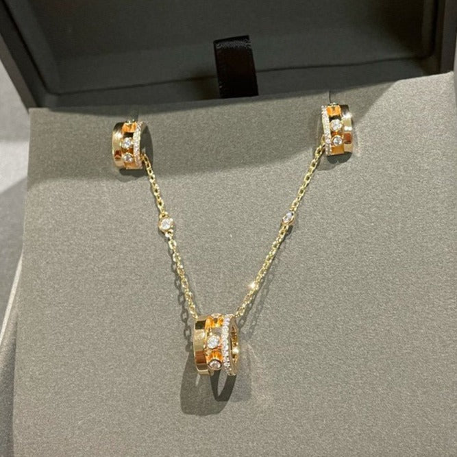 [Polaidi Jewelry]CHAIN MOVE ROMANE PEDAND NECKLACE