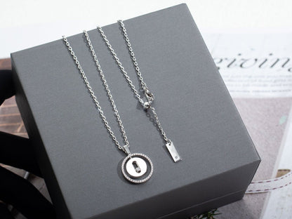 [Polaidi Jewelry]LUCKY MOVE PM NECKLACE SILVER DIAMOND