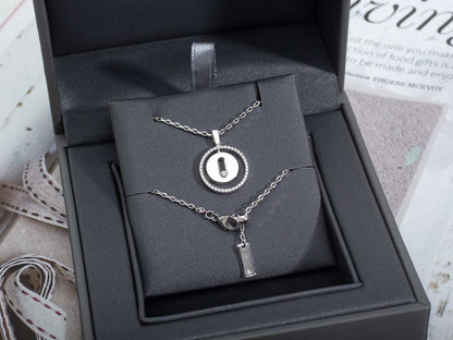 [Polaidi Jewelry]LUCKY MOVE PM NECKLACE SILVER DIAMOND