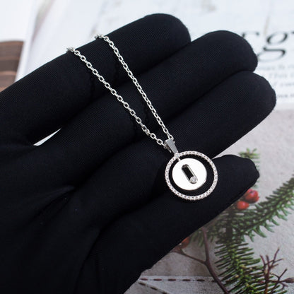 [Polaidi Jewelry]LUCKY MOVE PM NECKLACE SILVER DIAMOND