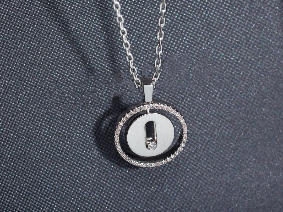[Polaidi Jewelry]LUCKY MOVE PM NECKLACE SILVER DIAMOND