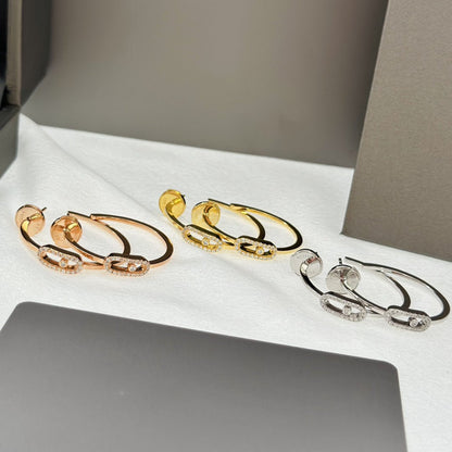 [Polaidi Jewelry]CREOLES MOVE UNO PM DIAMOND EARRINGS