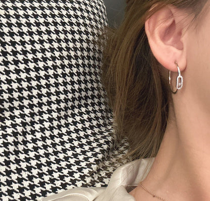 [Polaidi Jewelry]CREOLES MOVE UNO PM DIAMOND EARRINGS