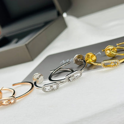 [Polaidi Jewelry]CREOLES MOVE UNO PM DIAMOND EARRINGS