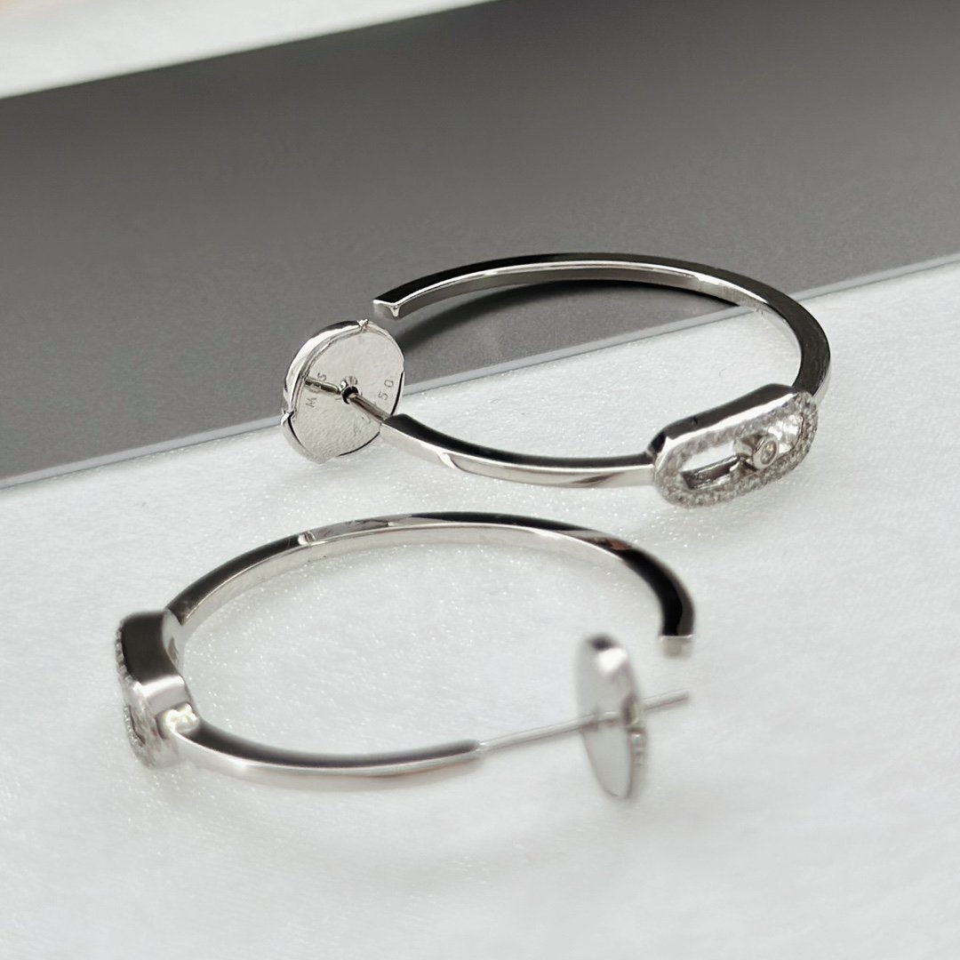 [Polaidi Jewelry]CREOLES MOVE UNO PM DIAMOND EARRINGS