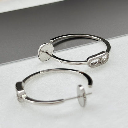 [Polaidi Jewelry]CREOLES MOVE UNO PM DIAMOND EARRINGS