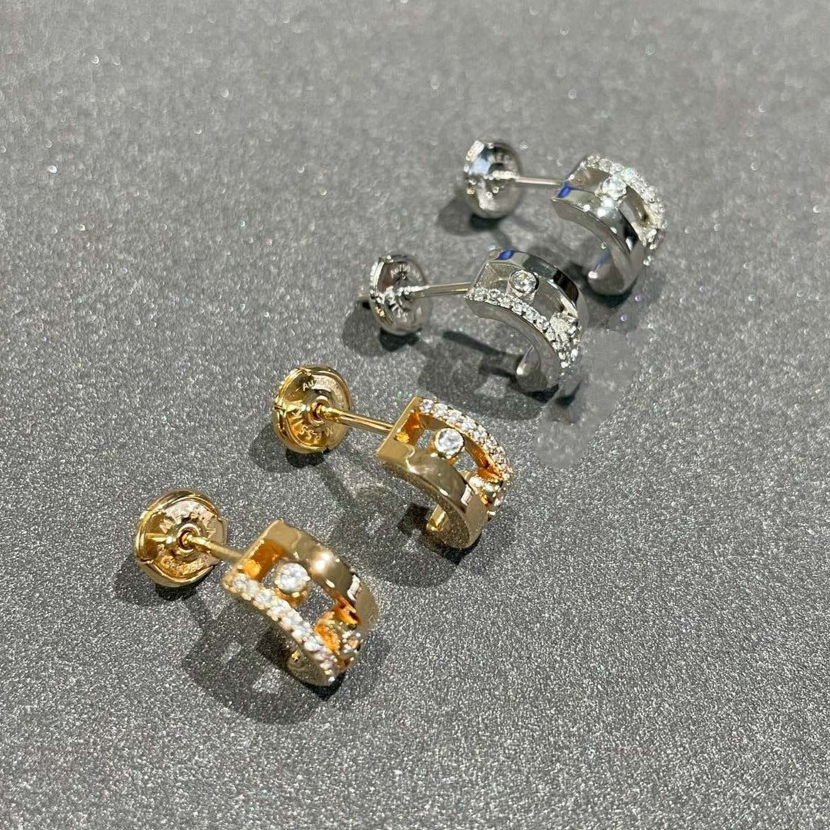 [Polaidi Jewelry]MOVE ROMANE EARRINGS DIAMOND