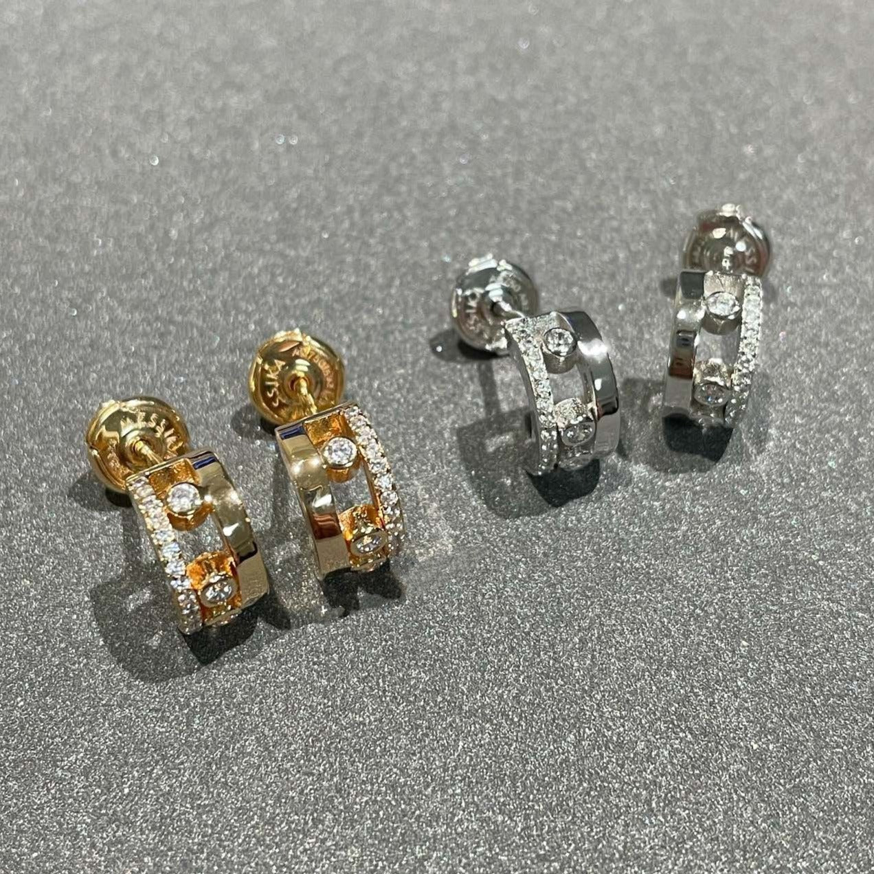 [Polaidi Jewelry]MOVE ROMANE EARRINGS DIAMOND