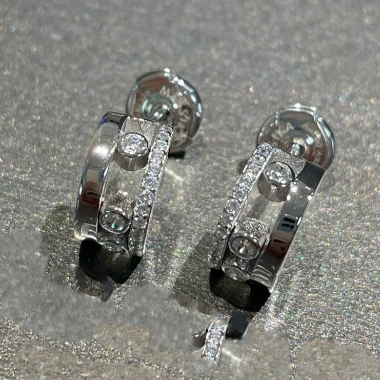 [Polaidi Jewelry]MOVE ROMANE EARRINGS DIAMOND