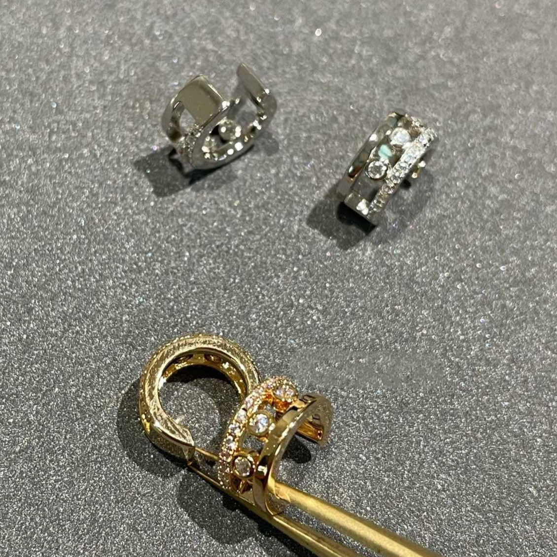 [Polaidi Jewelry]MOVE ROMANE EARRINGS DIAMOND