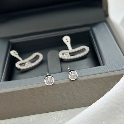[Polaidi Jewelry]MOVE UNO SILVER DIAMOND EARRINGS